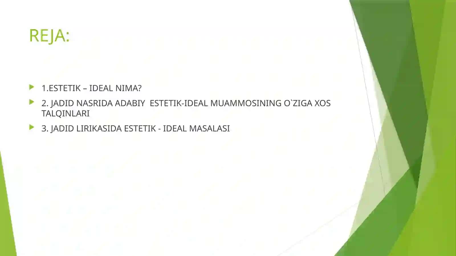 Badiiy Estetik Ideal 2