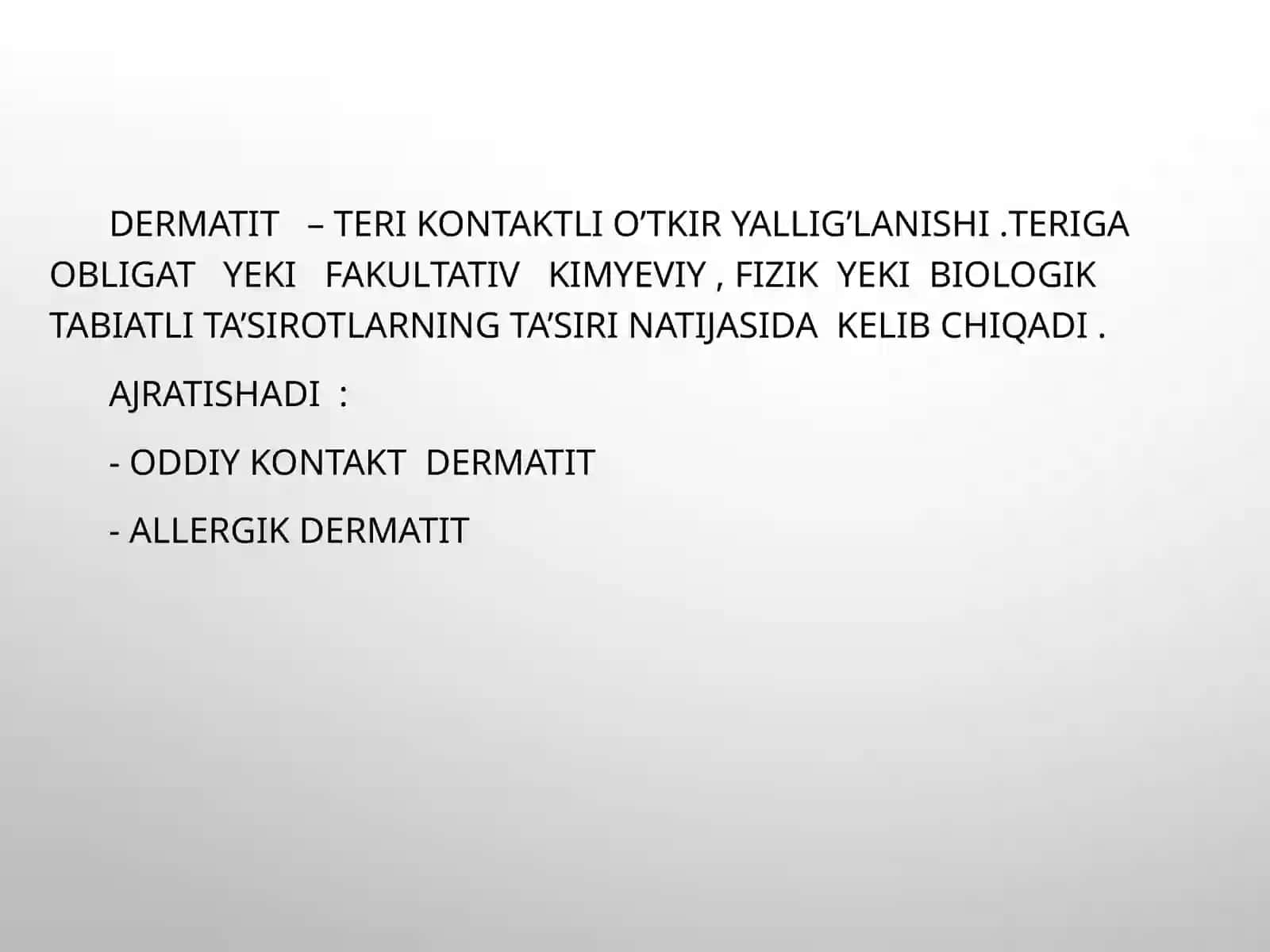 Dermatitlar, Allergik dermatit, Ekzema 2