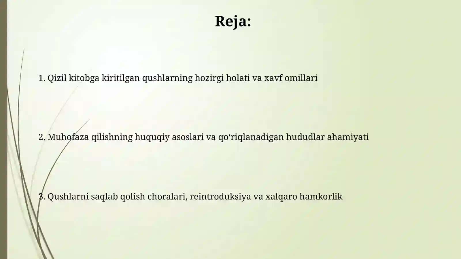 O‘zbekiston Qizil kitobi: umumiy tushuncha va ahamiyati 2