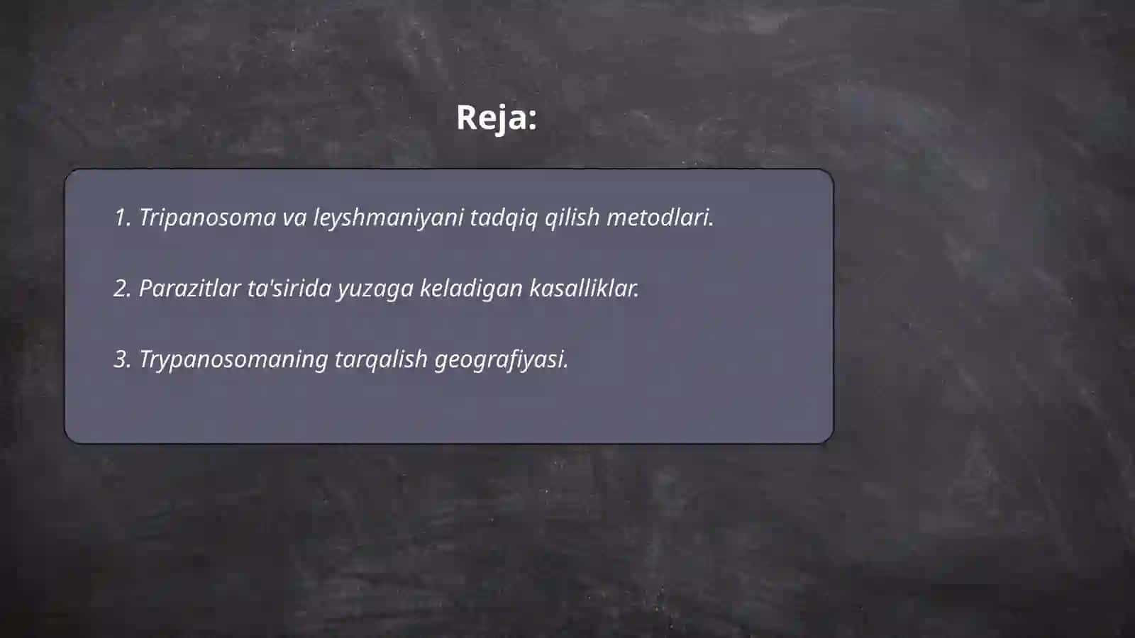 Tripanosoma va leyshmaniyani tadqiq qilish metodlari 2