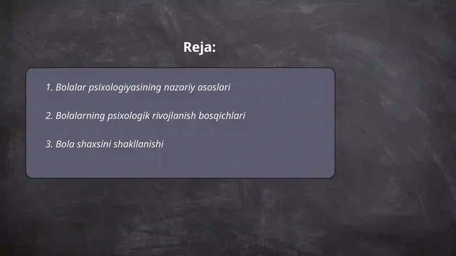 Bolalar psixologiyasi õquv fani sifatida 2