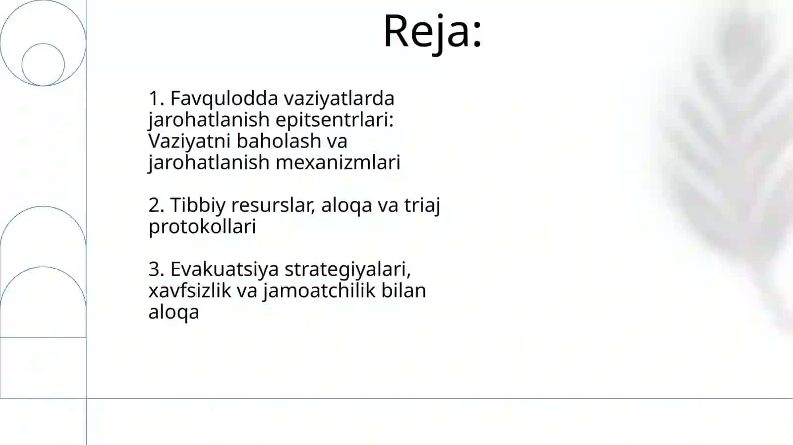Favqulodda vaziyatlarda vujudga keluvchi jaroxatlanish o'choqlarining tibbiy - taktik tavsifi 2