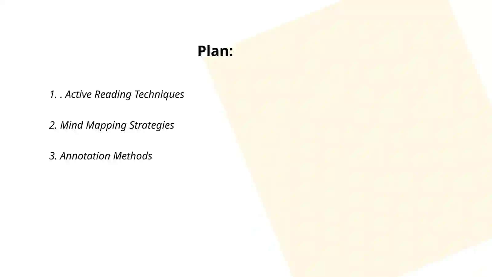 Active Reading Techniques 2