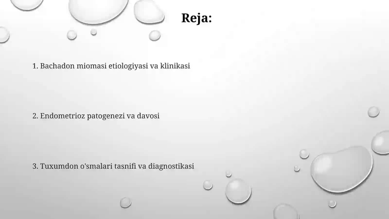 Bachadonmiomasi.Endometrioz.Tuxumdonyaxshivayomonsifatlio’smalari 2