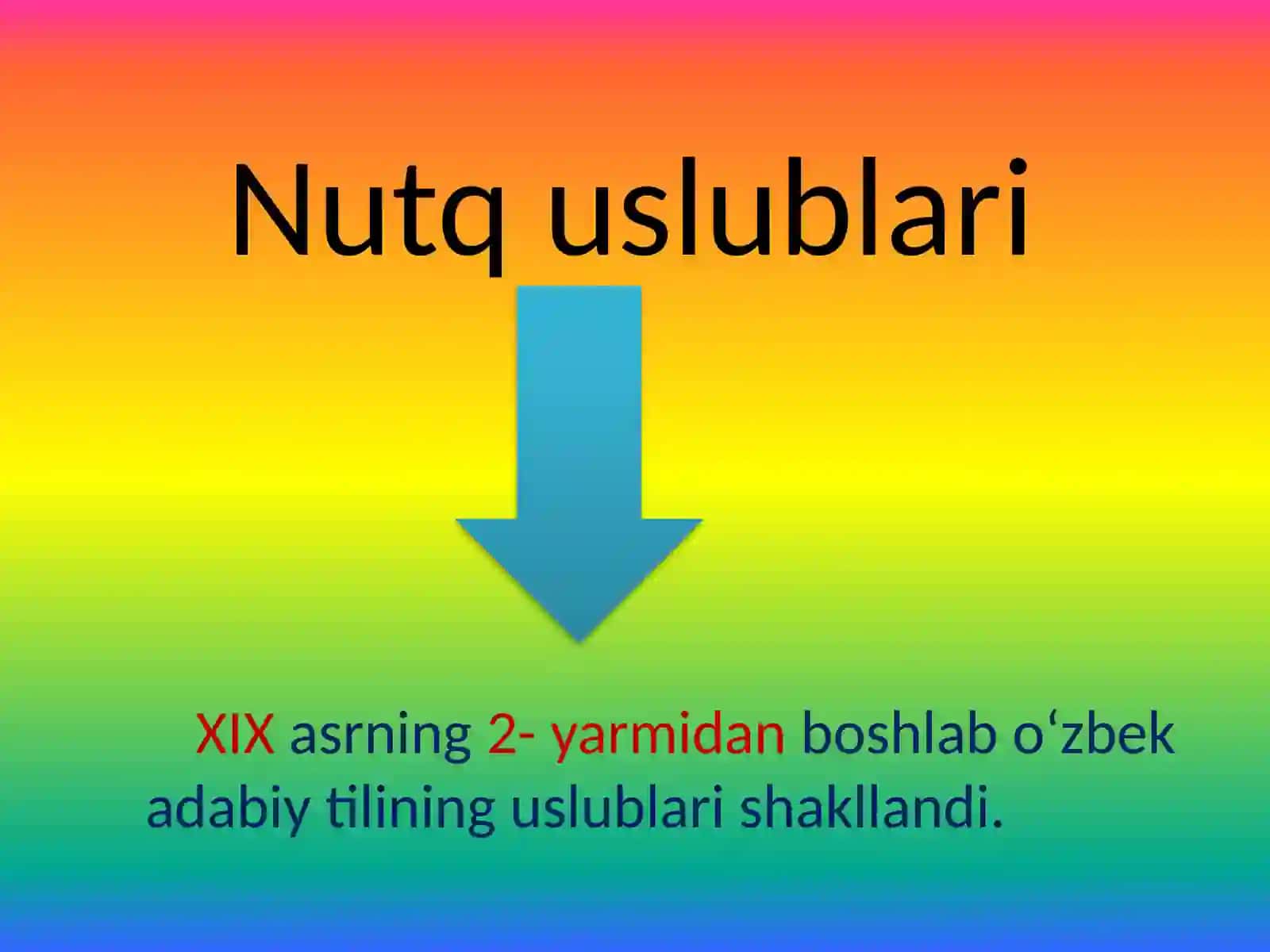 USLUBIYAT. USLUBIY XATO VA UNING YUZAGA KELISH HOLATLARI 2