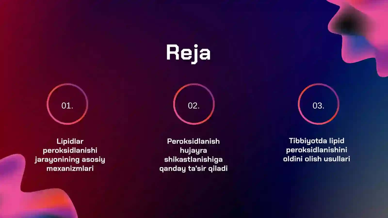 Lipidlar peroksidlanishi va hujayra shikastlanishi patogenezi 2