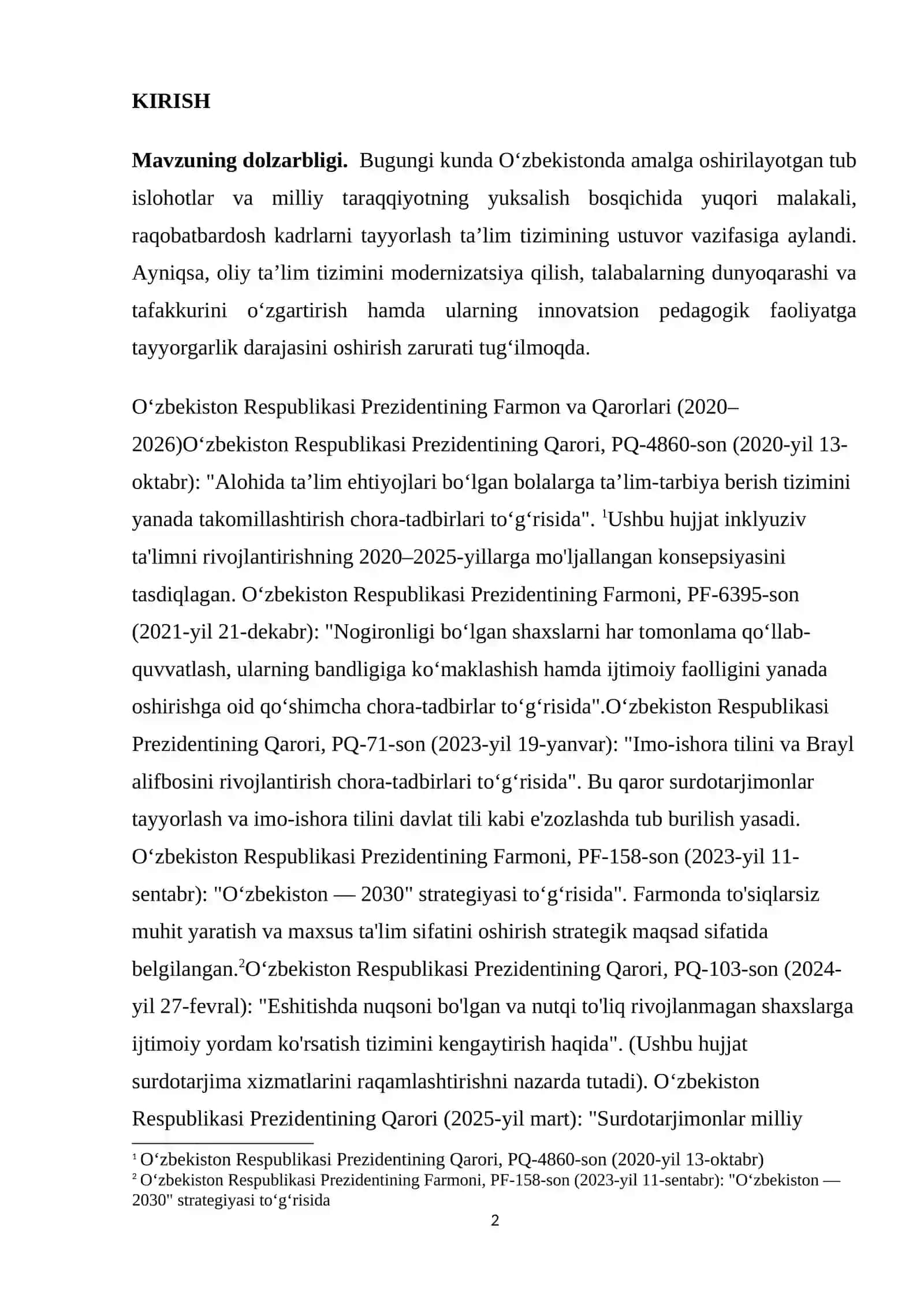 Surdotarjima ta’limida modulli o‘qitish 2