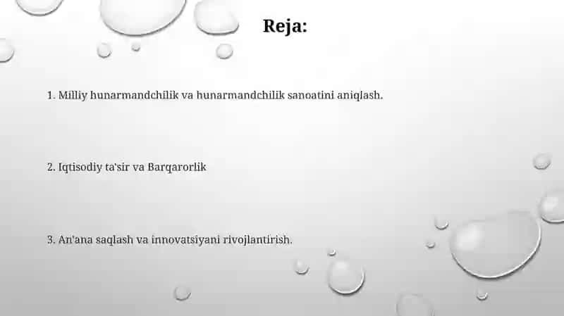 Milliy hunarmandchilik va hunarmandchilik sanoati 2