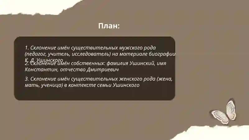 Склонение имен существительных 2