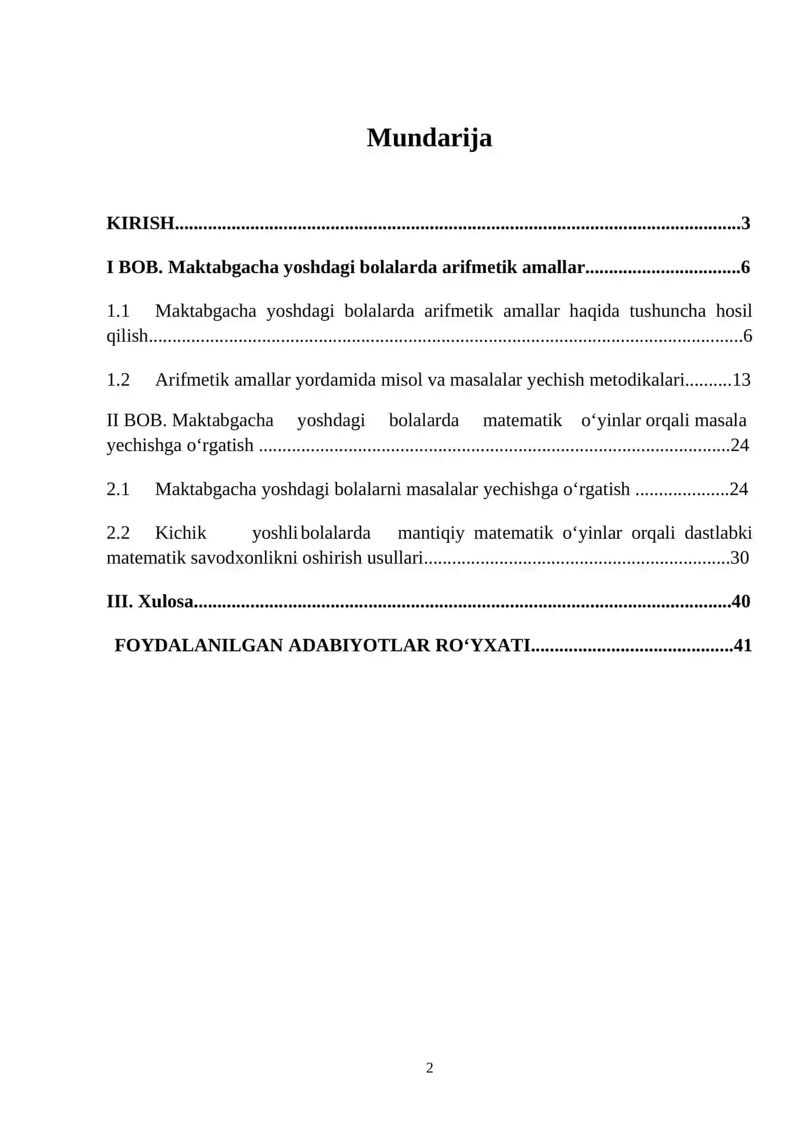 Sodda masalalar maktabgacha yoshdagi bolalarni matematik rivojlantirish omili sifatida 2