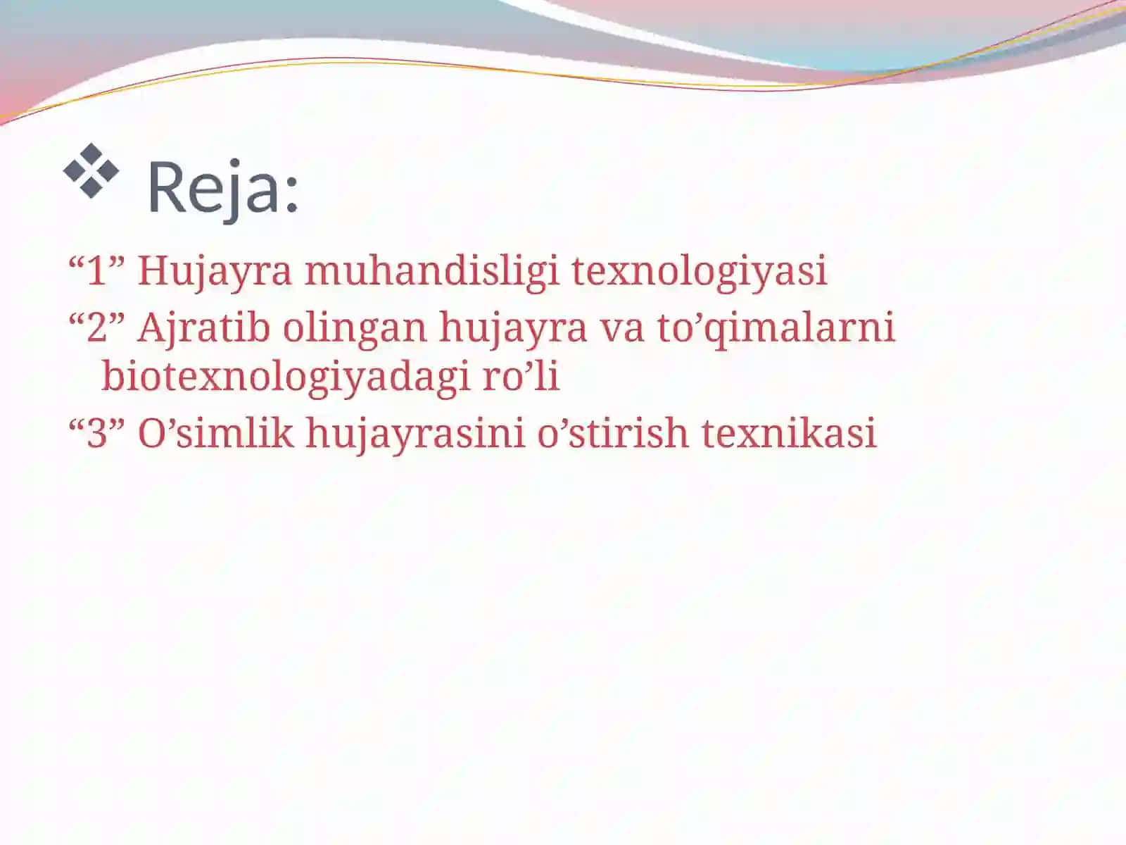 Hujayra muhandisligidagi texnologik jarayonlar 2