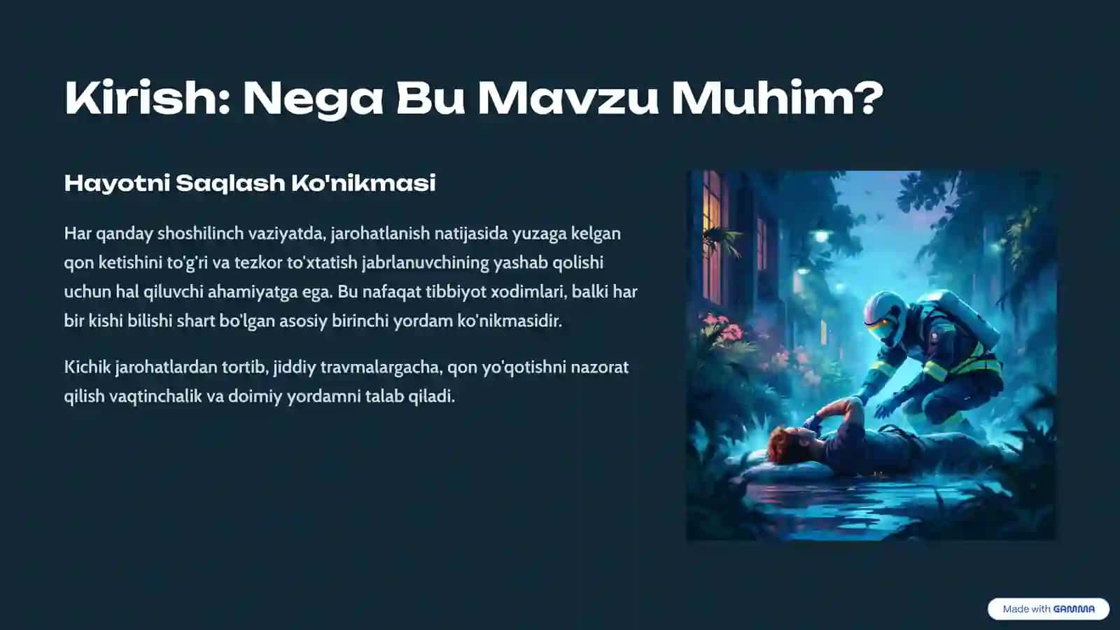 Qon Ketishini Vaqtincha Va Batamom To'xtatish 2