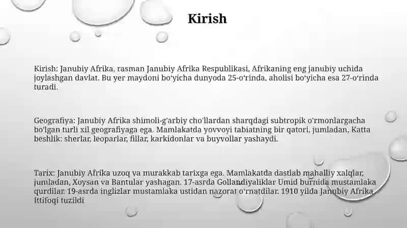 Janubiy Afrika Princessa 2