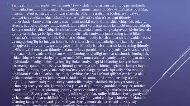 Jamiyat tarrqiyotida tarixning mazmuni yo`nalishlari va konsepsiyalari 2
