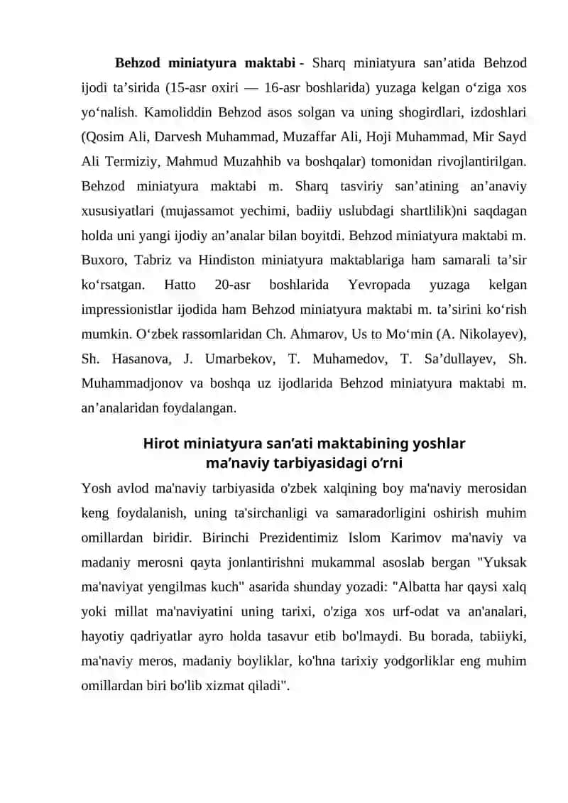 K.BEHZOD VA HIROT MAKTABI 2