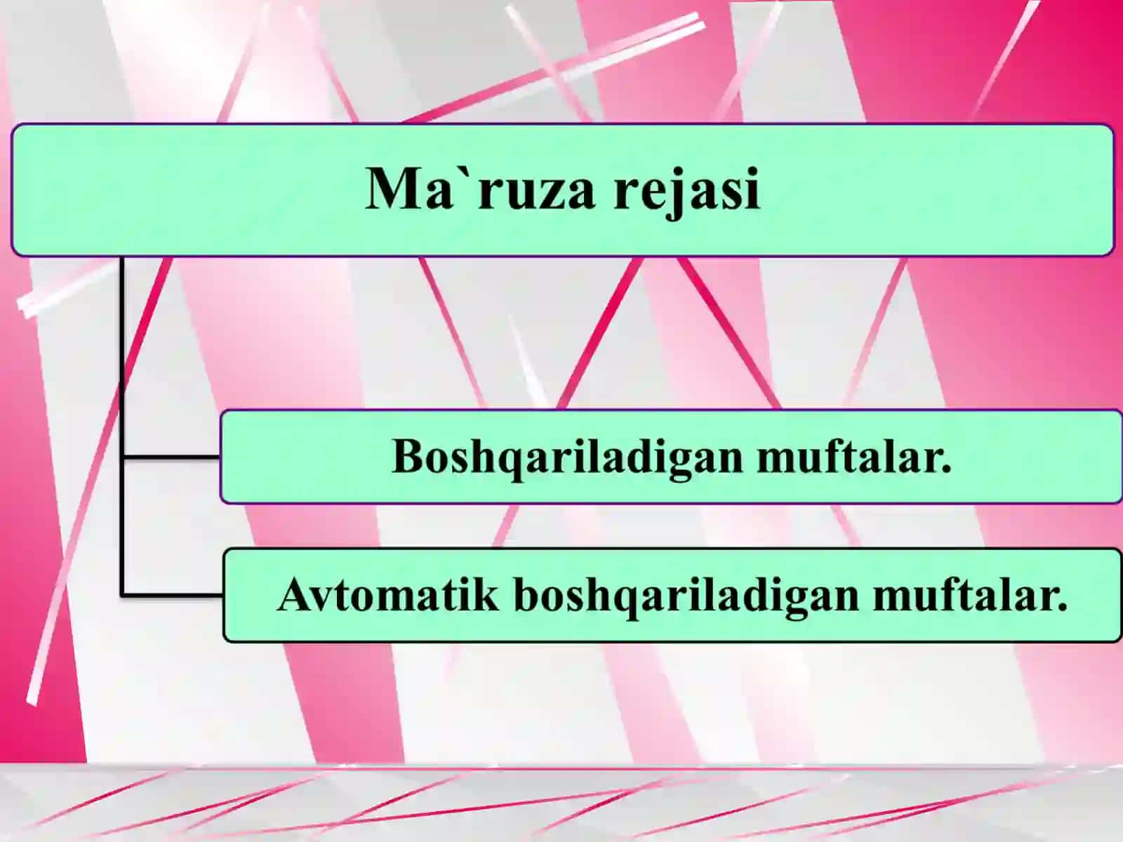 Boshqariladigan (ilashish va ishqalanish asosida boshqariladigan) va avtomatik boshqariladigan muftalar 2