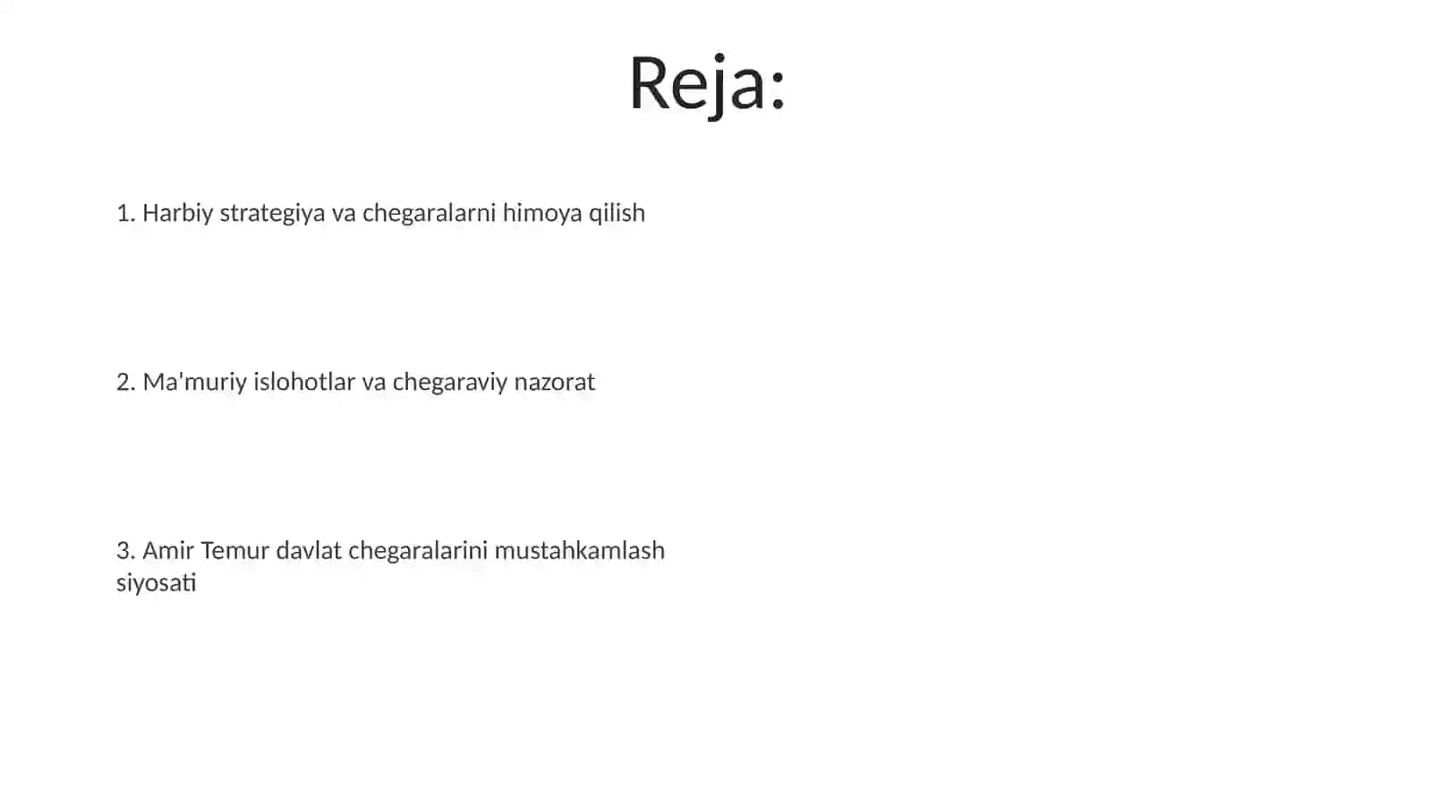 Amir Temur Davlat Chegaralarini Mustahkamlash 2