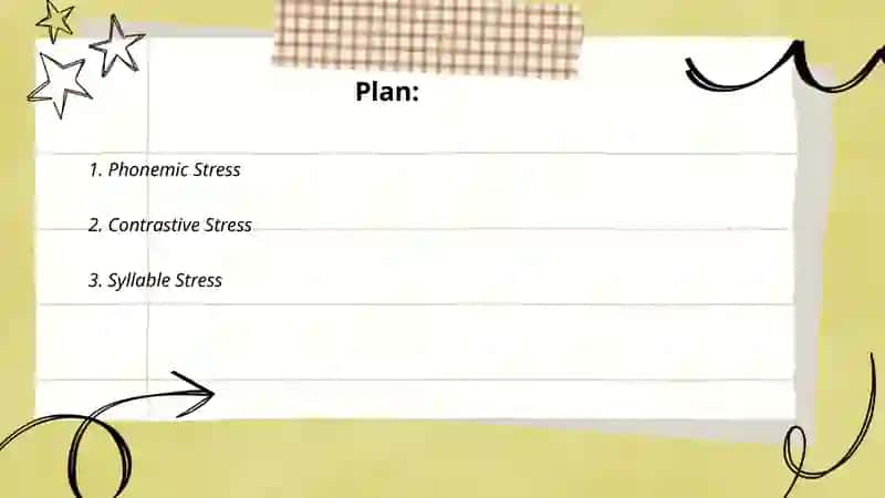 Stress in simple words in phonetics 2