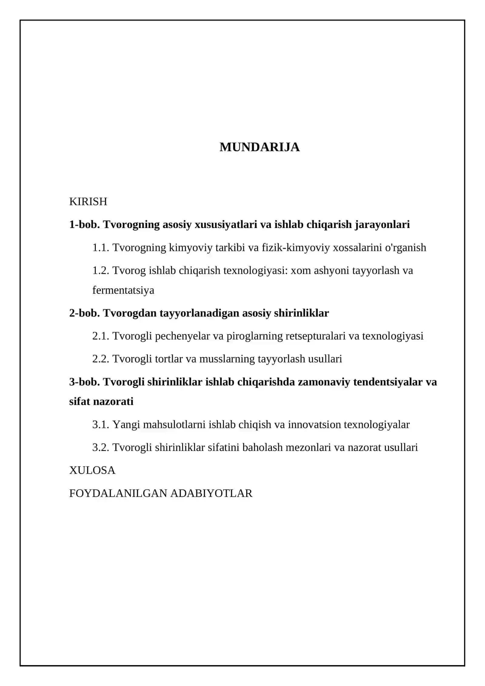 Tvorog va undan tayyorlanadigan shirinliklar texnologiyasi 2