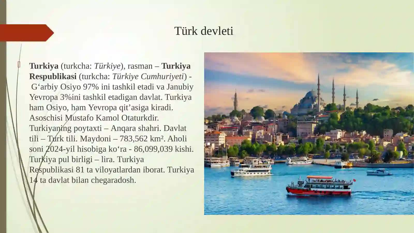 Turkiya davlatining san’at va madaniyatlari 2