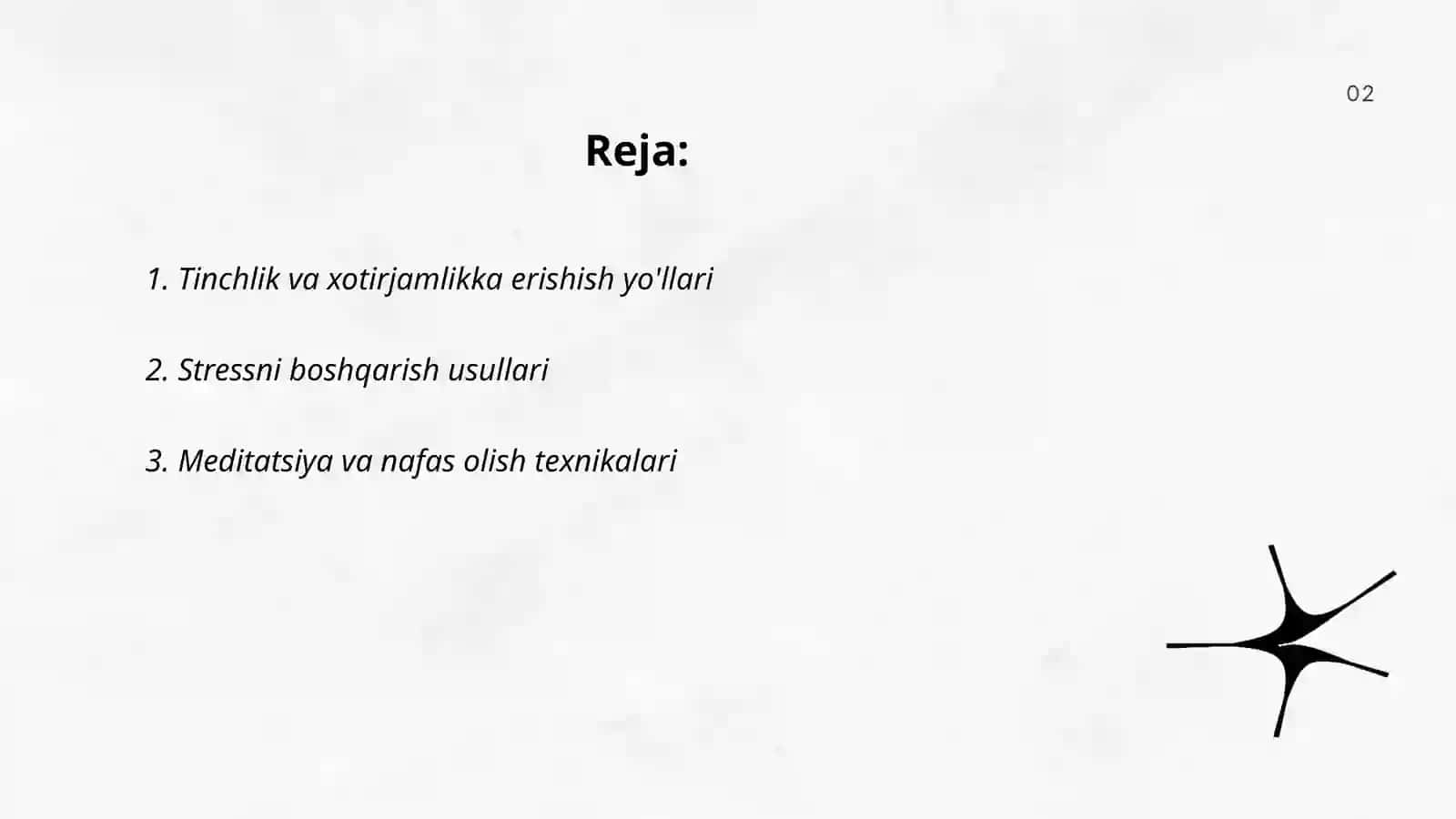 Tinch va hotirjam yashash baxti 2