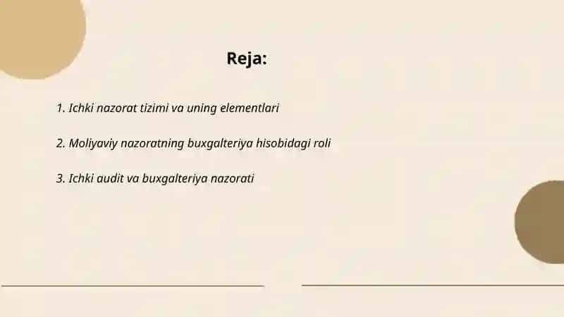 Ichki nazorat tizimi buxgalteriya hisobida 2