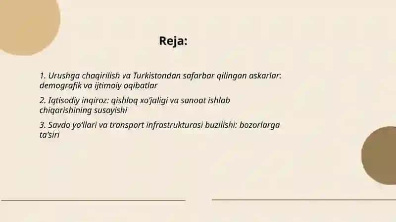 Birinchi jahon urushining Turkistonga taʼsiri 2