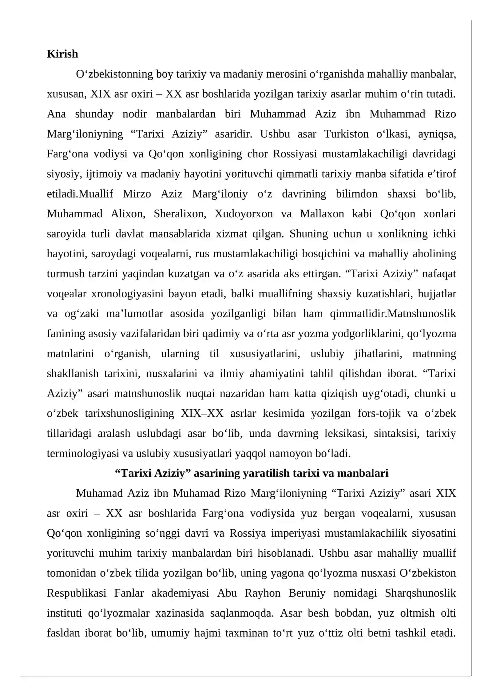 Tarixi Aziziy asarini matnshunoslik tahlili 2