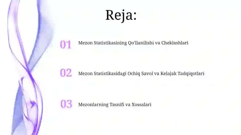 Mezon Statistikasining Qo'llanilishi va Cheklashlari 2
