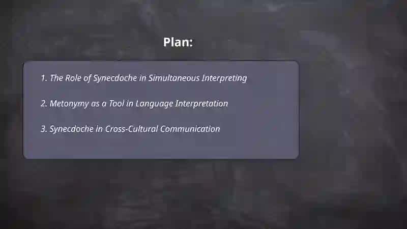 Synechdoce and Metanymy in Simultaneous Interpreting 2