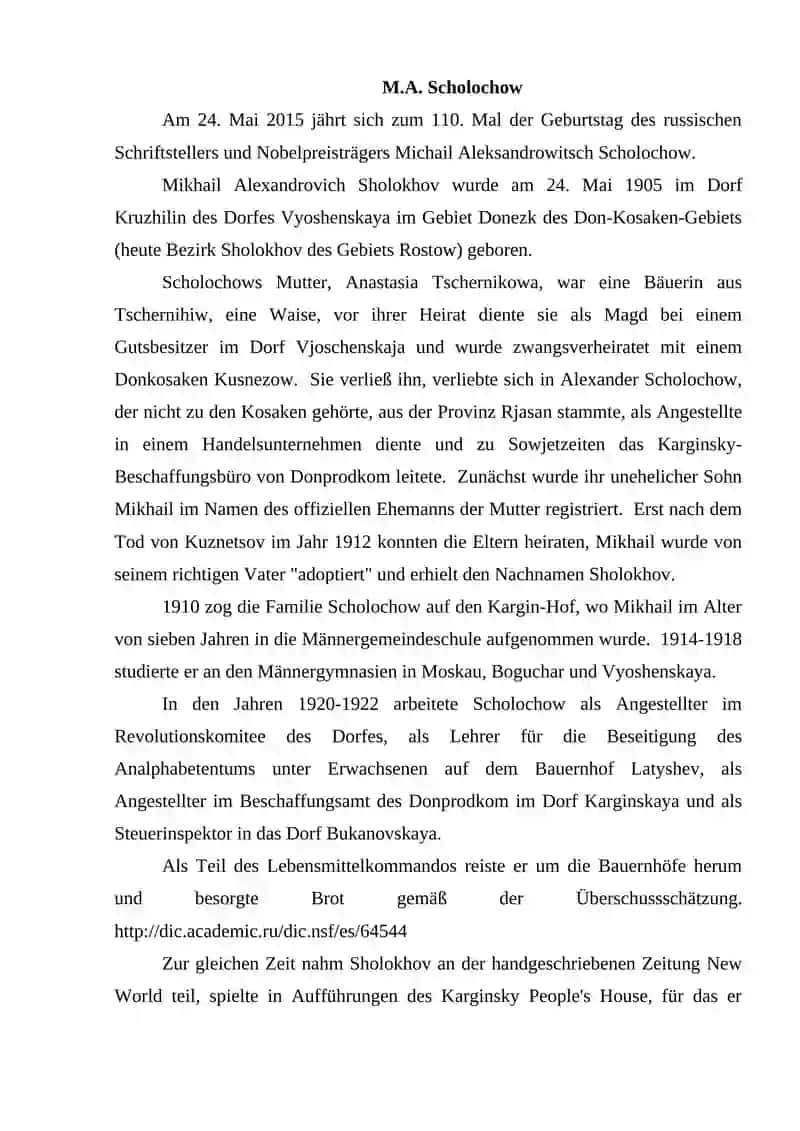 M.A. Scholochow 2