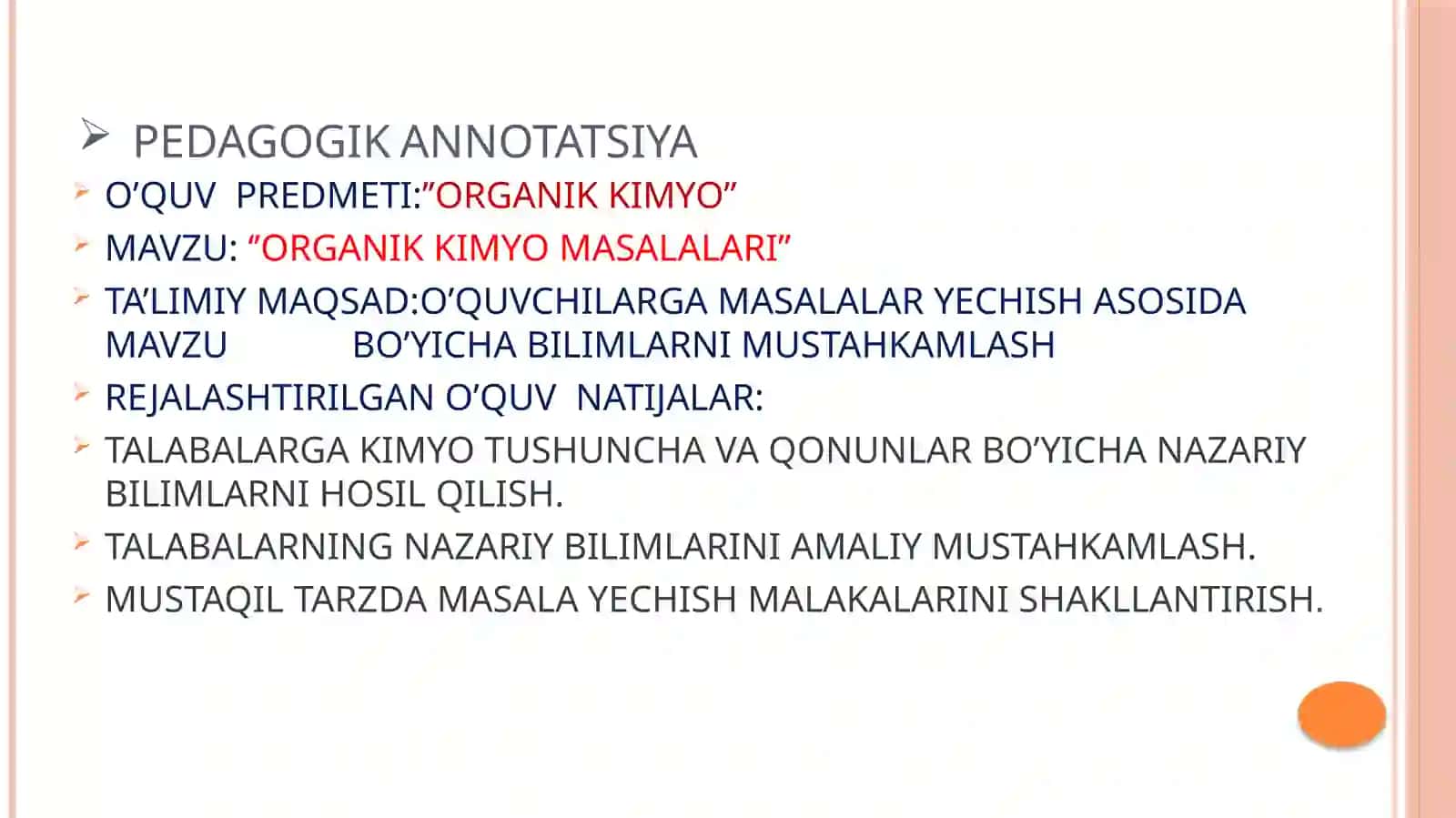 ORGANIK KIMYO MASALALARI 2