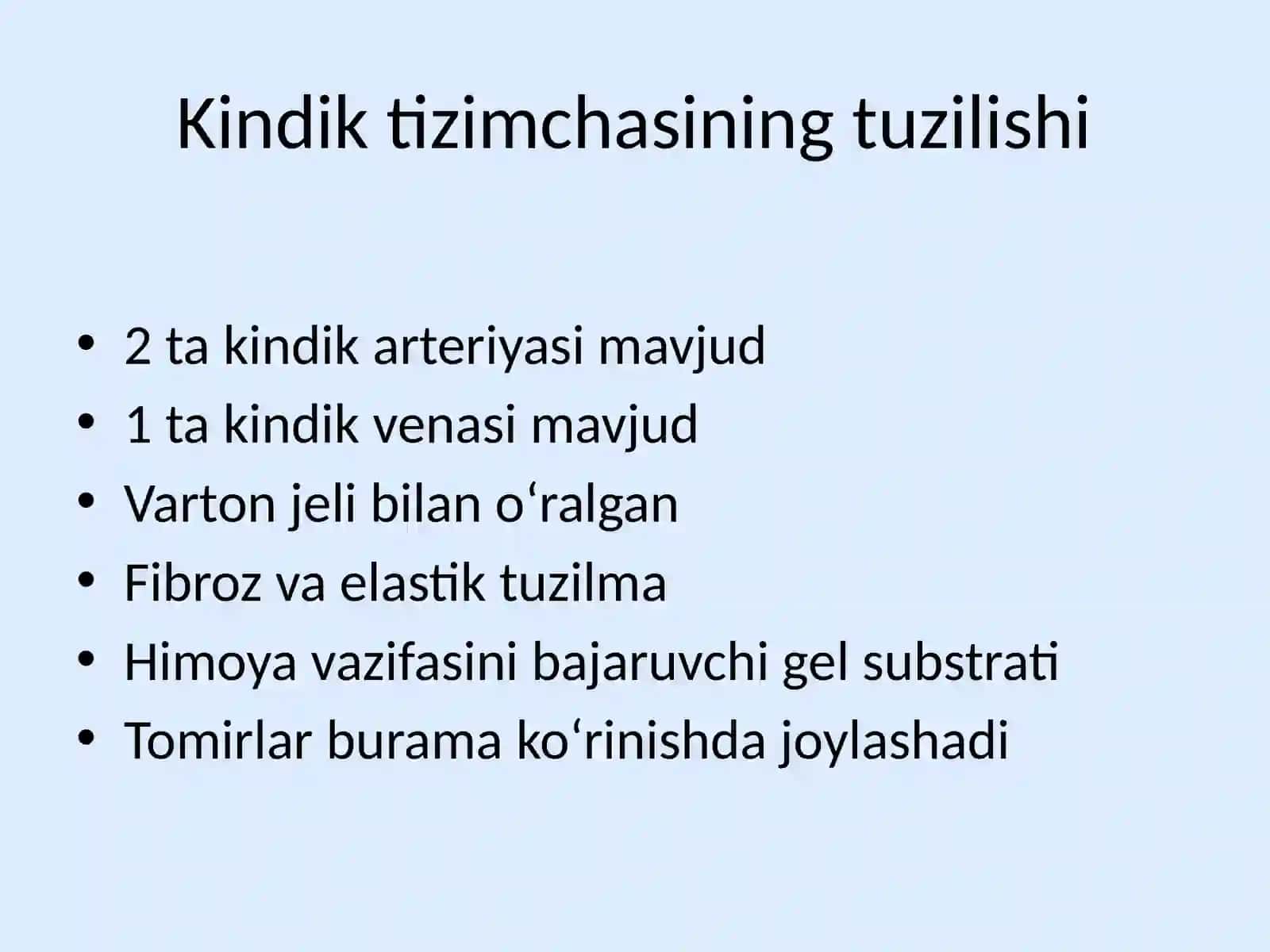 Kindik tizimchasi 2