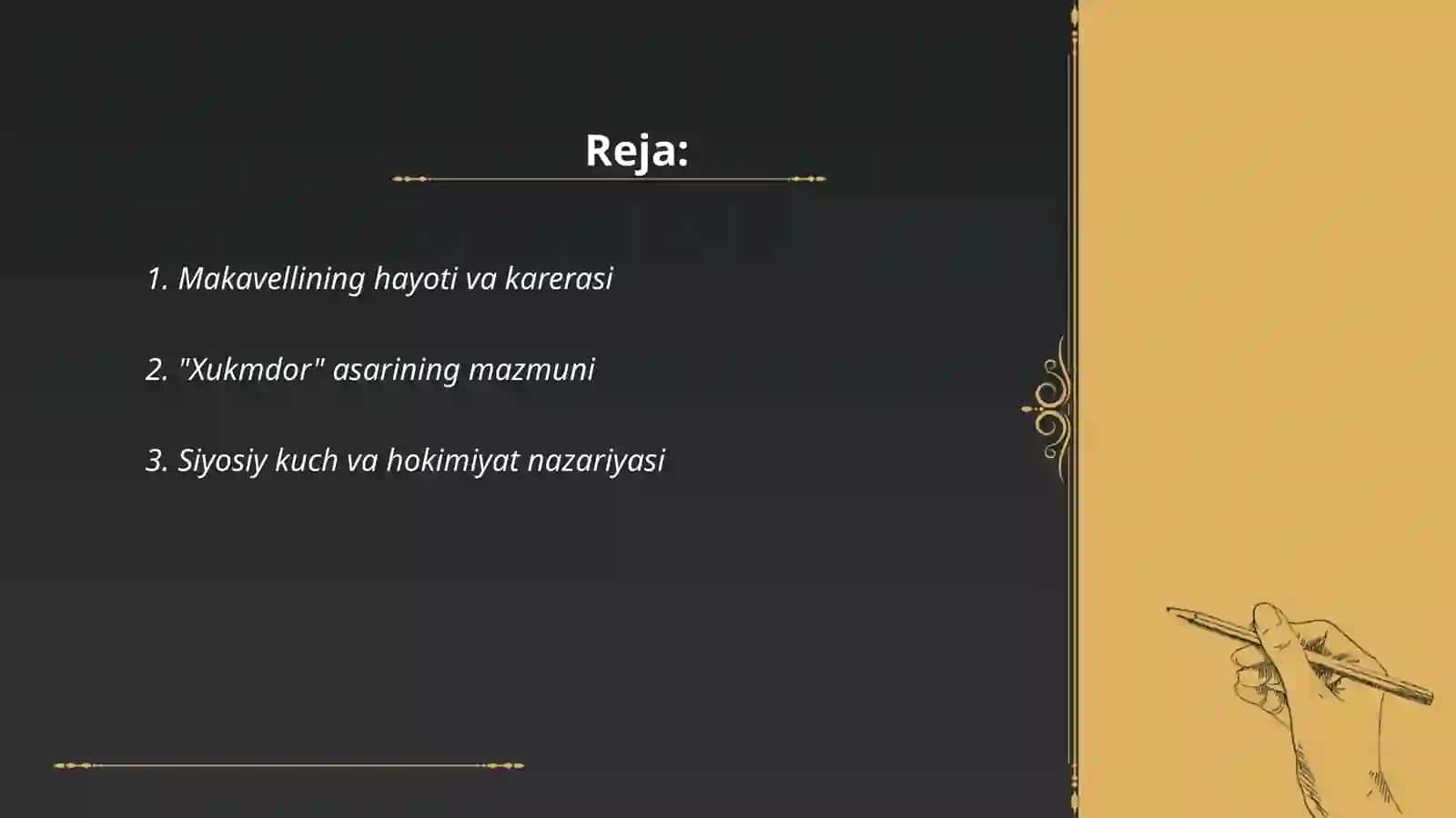 Xukmdor asariga taqdimot 2