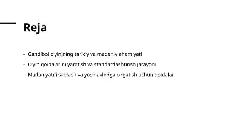 Gandibol o’yin qoidalari tayyorlashni 2
