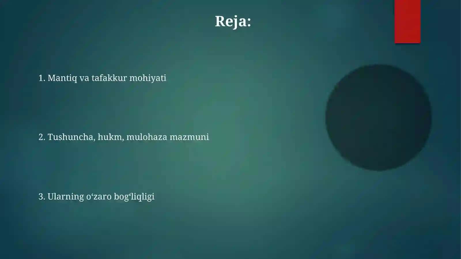 Mantiq va Tafakkur 2