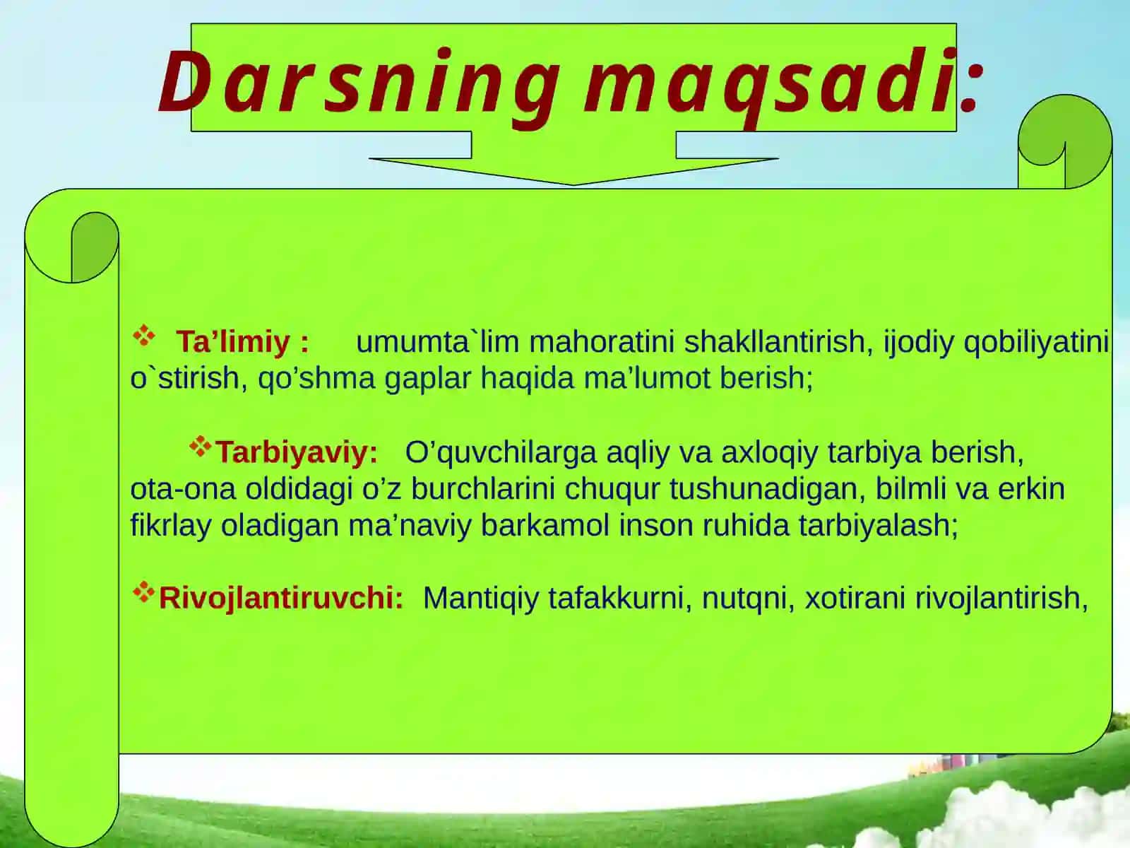 "Tirevaqo’shtirnoqningqo’llanishi" mavzusi 2