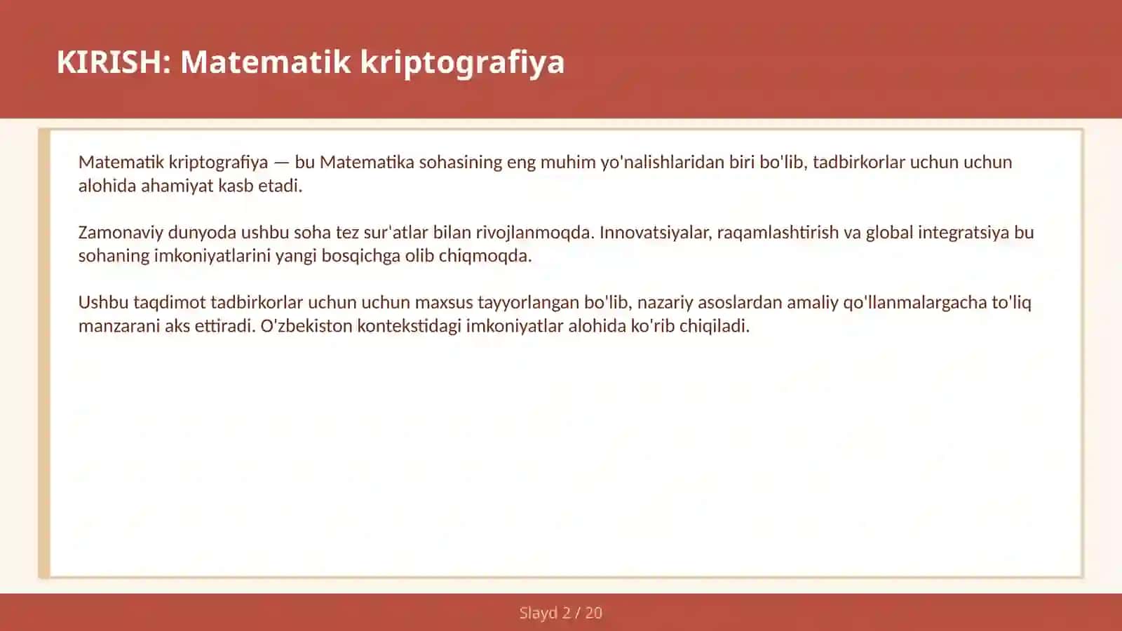 MATIMATIK KRIPTOGRAFIYA 2