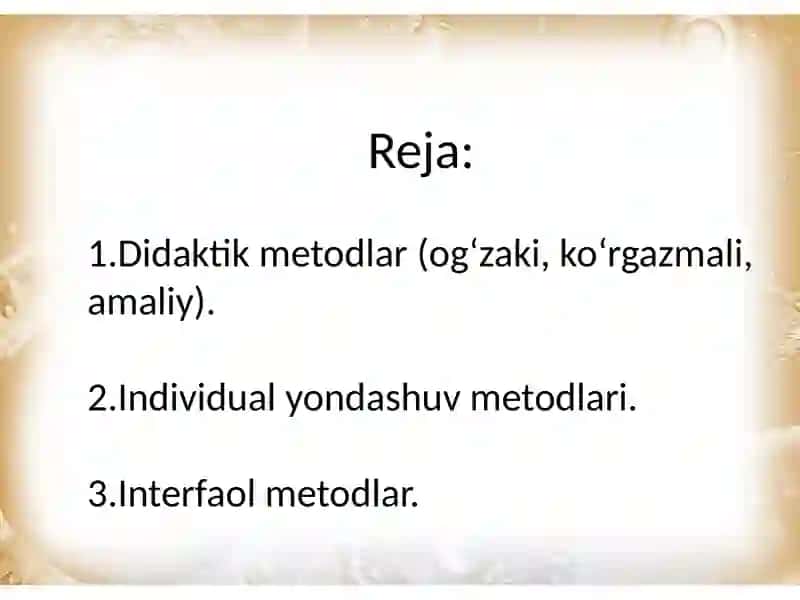 Inklyuziv ta'limning metod va usullari 2