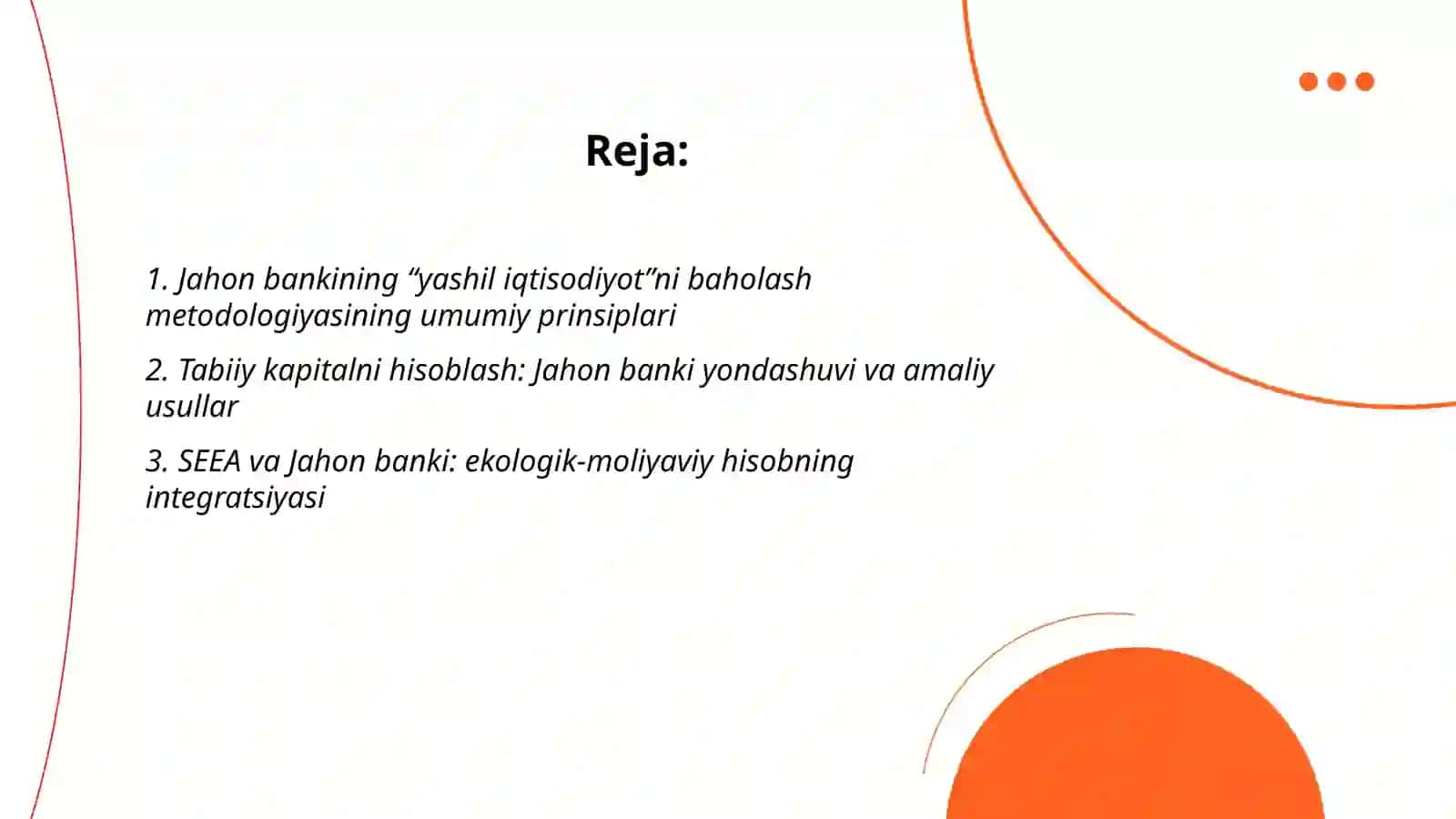 Jahon banki yondashuvi va amaliy usullar 2