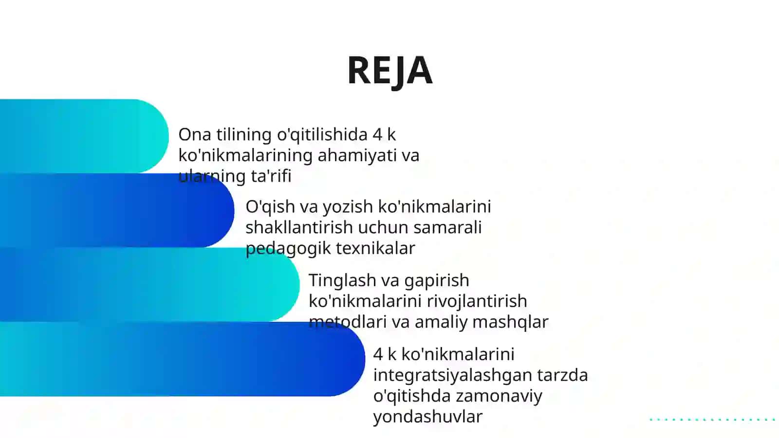 ONA TILI VA OʻQITISH SAVODXONLIK DARSLARIDA 4 K KO’NIKMALARINI SHAKLLANTIRISH 2