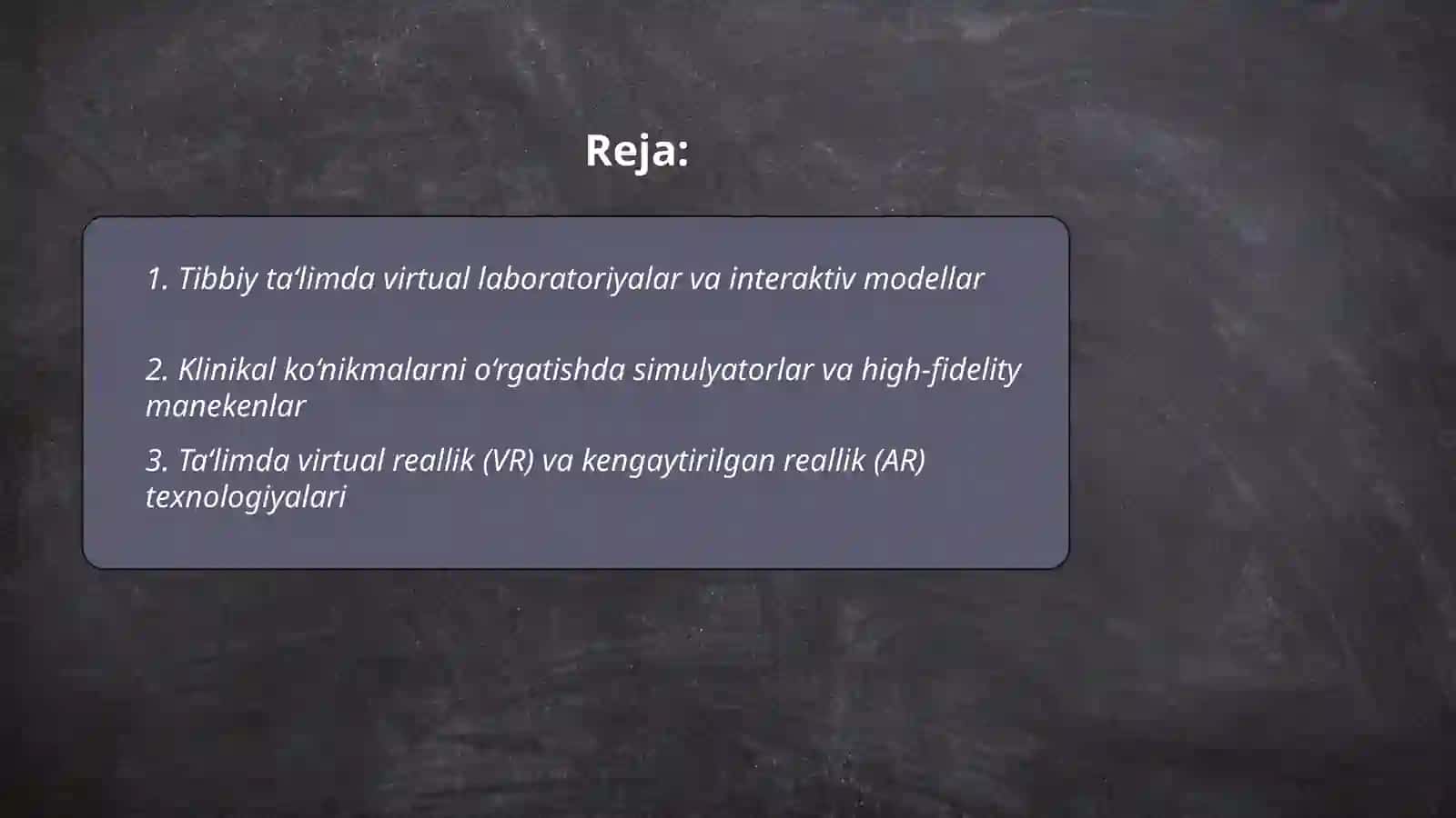 Tibbiy ta‘limda axborot texnologiyalardan foydalanish 2