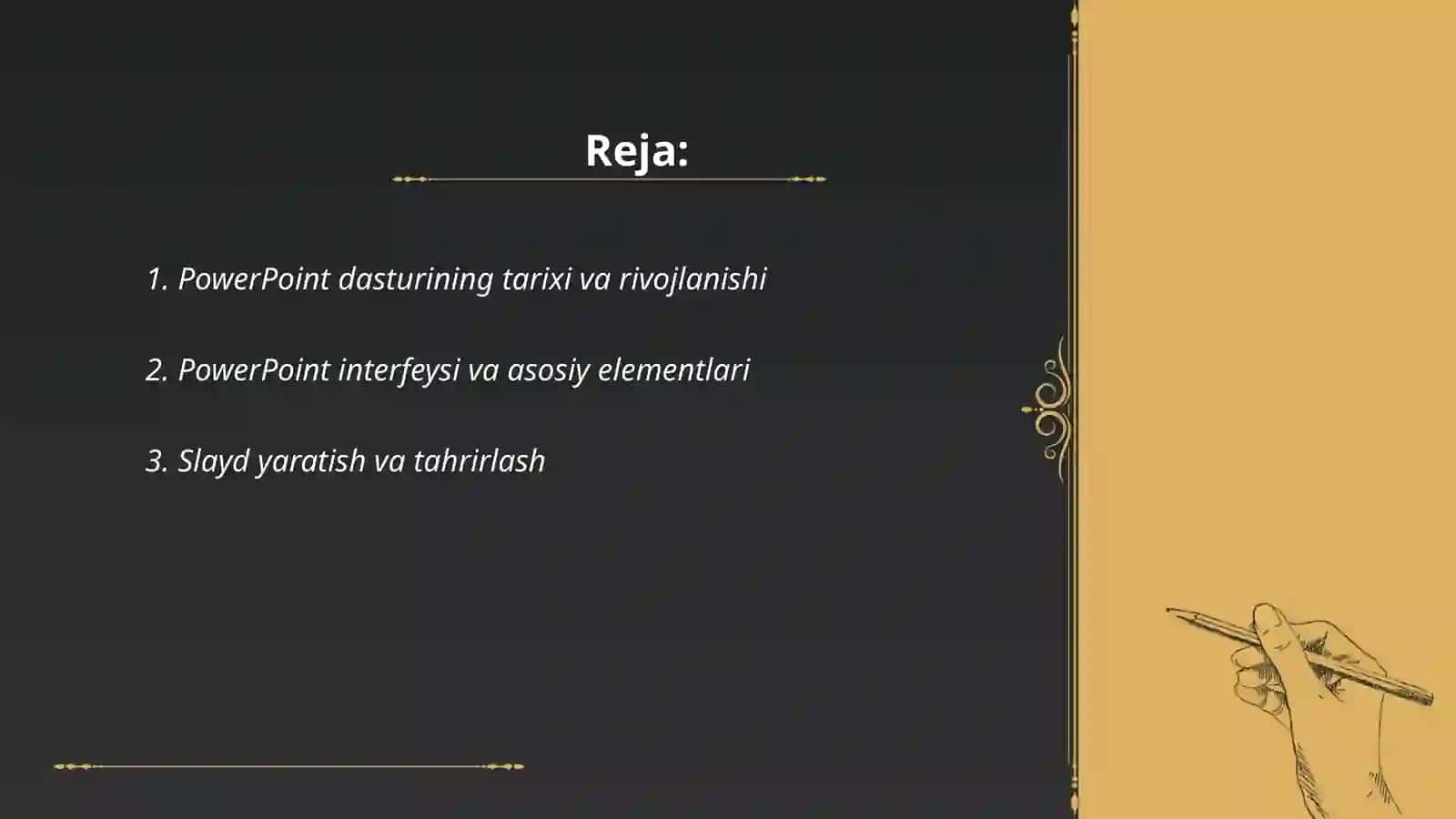PowerPoint dasturi va uning imkoniyatlari 2