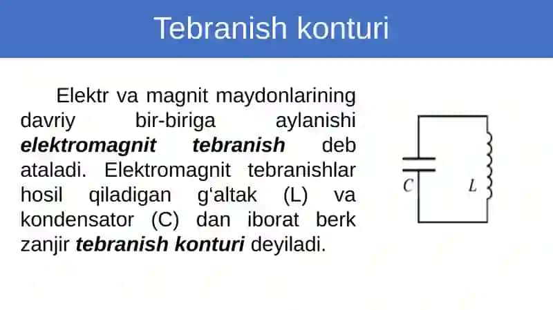 Erkin elektromagnit tebranishlar 2