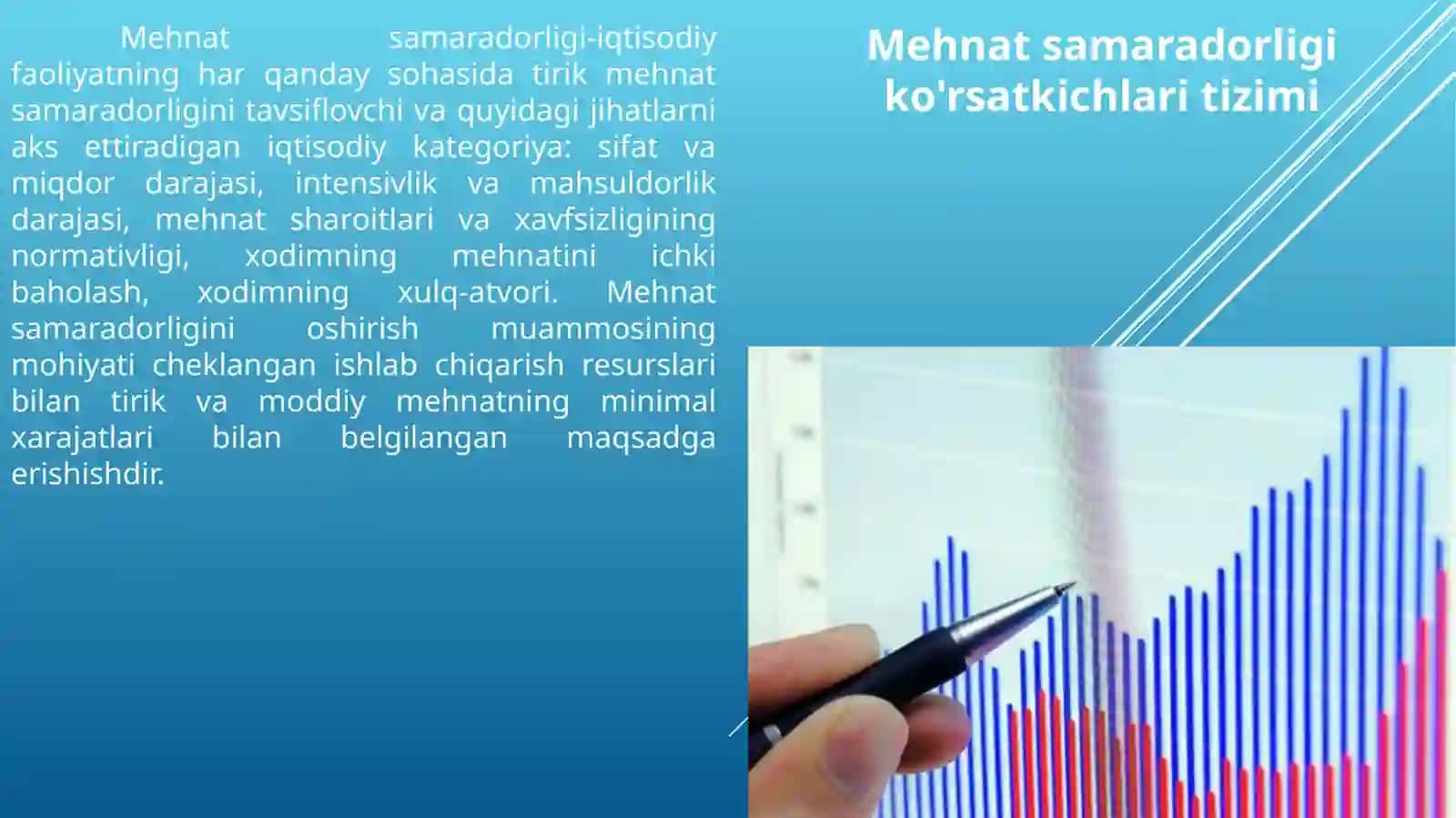 Mehnat samaradorligi ko'rsatkichlari 2