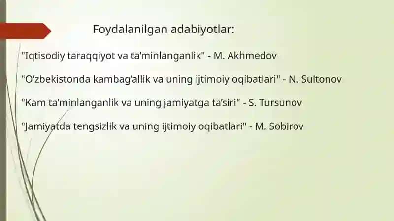 Kam ta’minlanganlik tushunchasi va asosiy sabablari 2