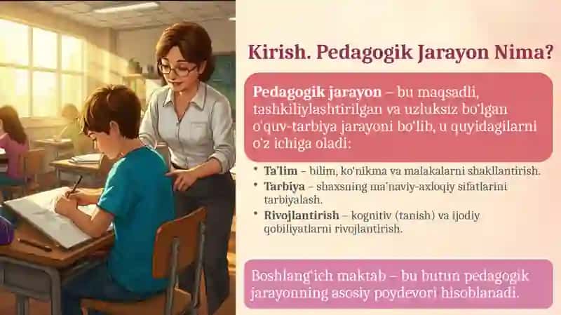 Boshlang‘ich maktabda pedagogik jarayonning qonuniyatlari 2