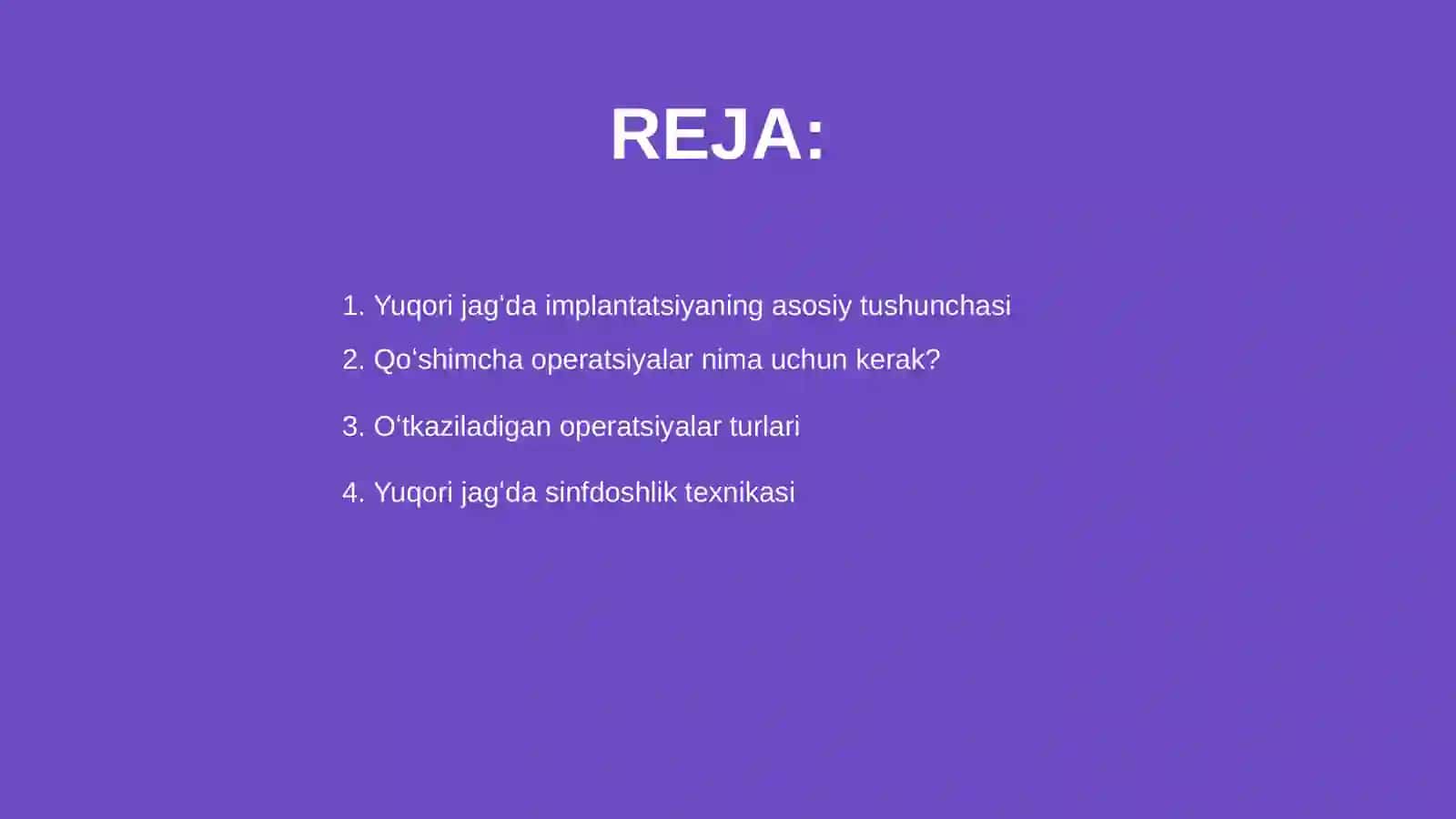 Yuqori jagʻda oʻtkaziladigan qushimcha operatsiyalar 2