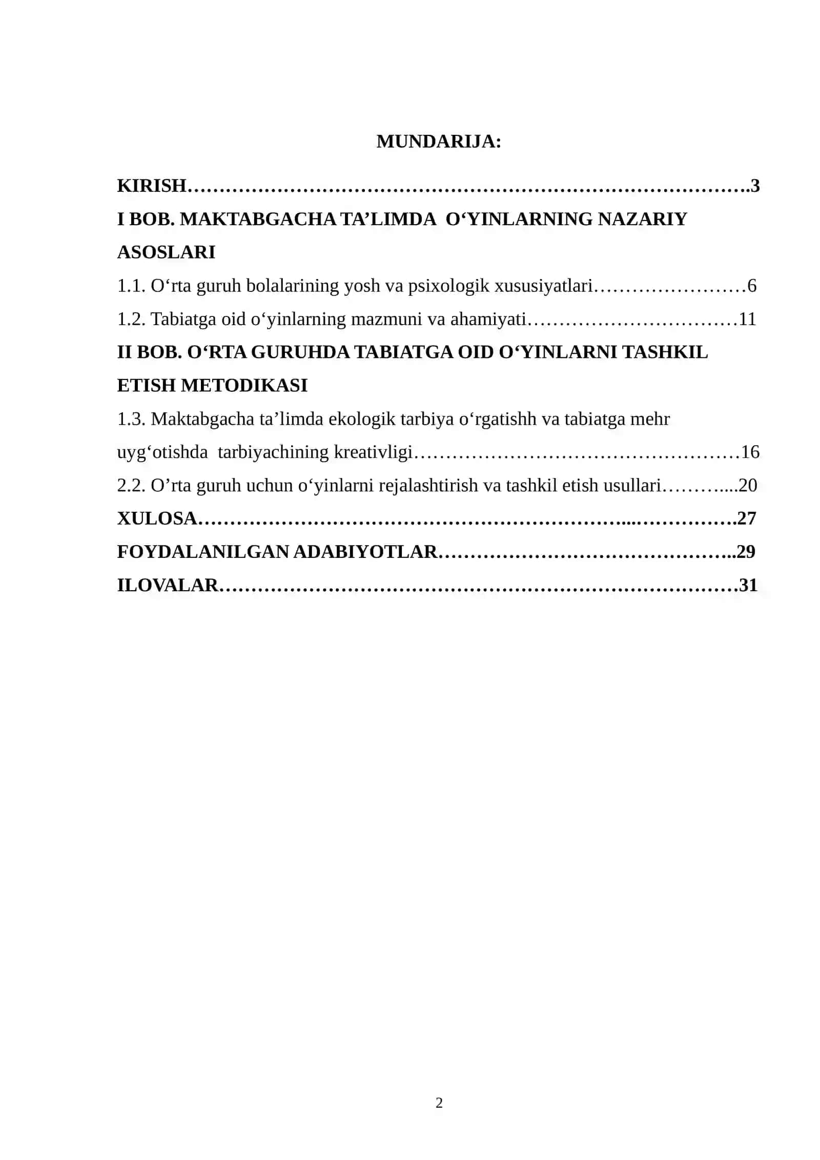 MAKTABGACHA TA’LIMDA O‘YINLARNING NAZARIY ASOSLARI 2