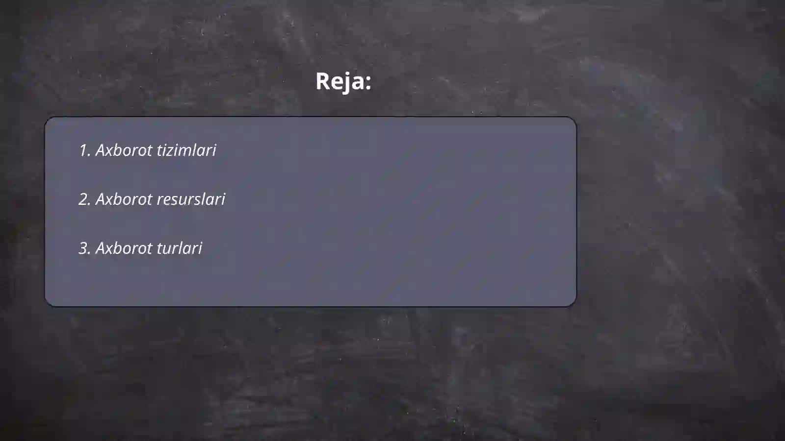 Axborot tizimlari va ularning turlari 2